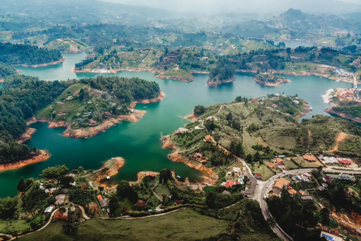 Arial View of beautiful Rwanda
