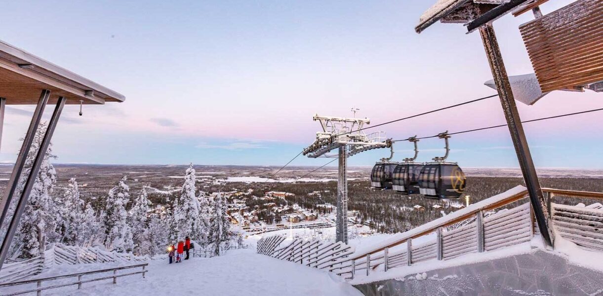 Lapland beautiful snow